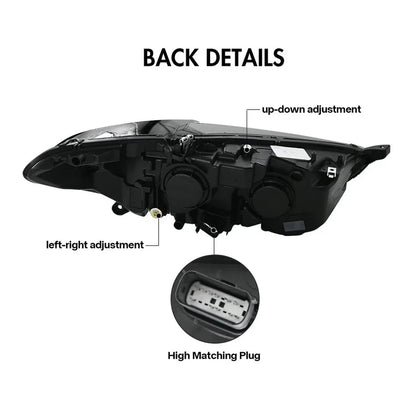 NTXGlow Demon Eye Halogen Headlights (2013-2016 Ford Fusion & Mondeo)