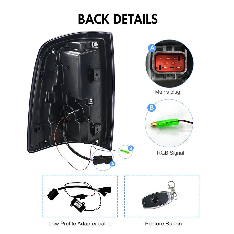 NTXGlow RGB LED Tail Lights (2009-18 Dodge RAM 1500 & 2013-18 RAM 2500)