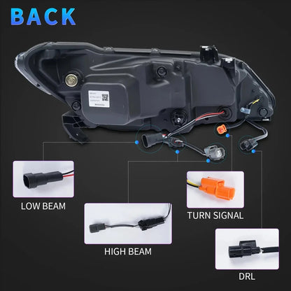 NTXGlow LED Headlights 2006-2012 Honda Civic FD1, FD2 Type-R (LHD)