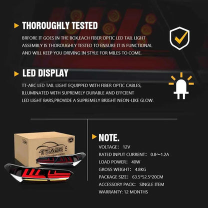 NTXGlow Smoked LED Tail Lights (2018-2024 Toyota Camry SE XSE LE )