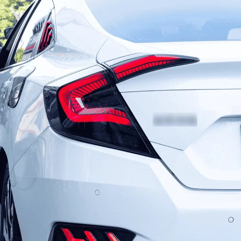 NTXGlow Smoked Red LED Tail Lights (2016-2021 Honda Civic 10th)