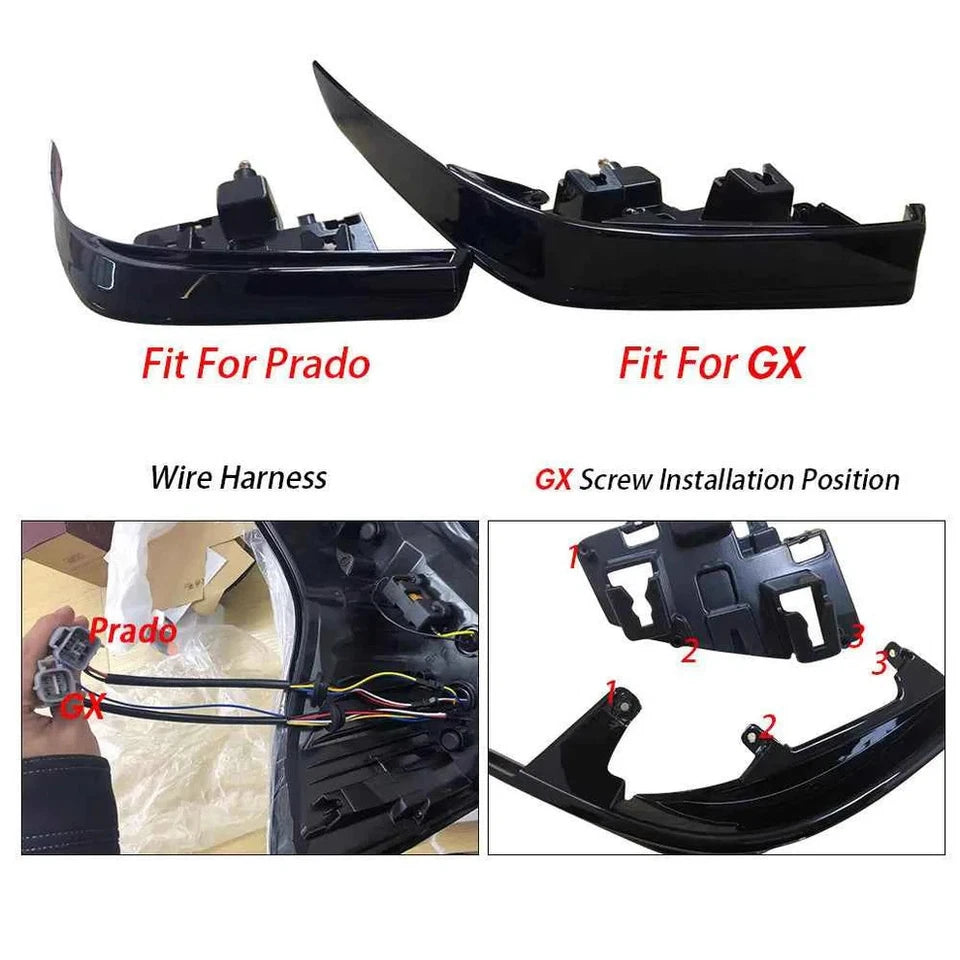 NTXGlow LED Tail Lights (2010-2021 Toyota Prado & 2010-2023 Lexus GX460)