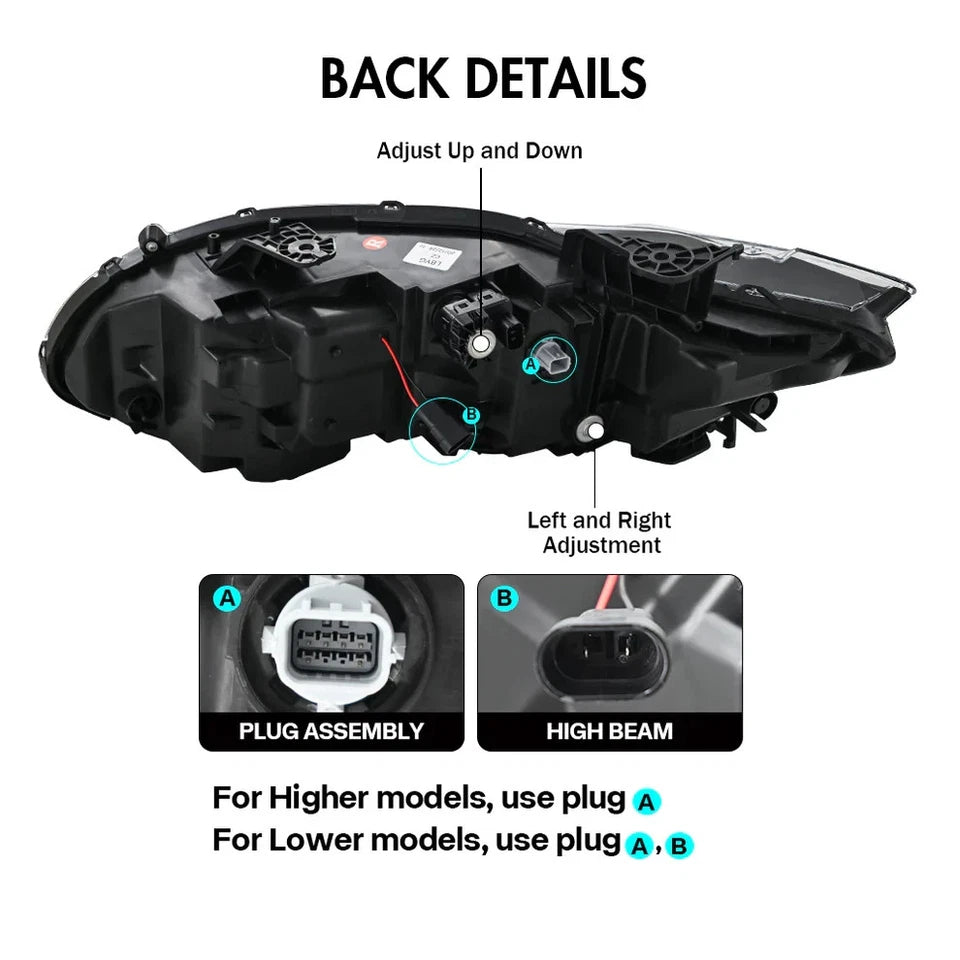NTXGlow Demon Eye LED Headlights (2018-2022 Honda Accord Sedan)