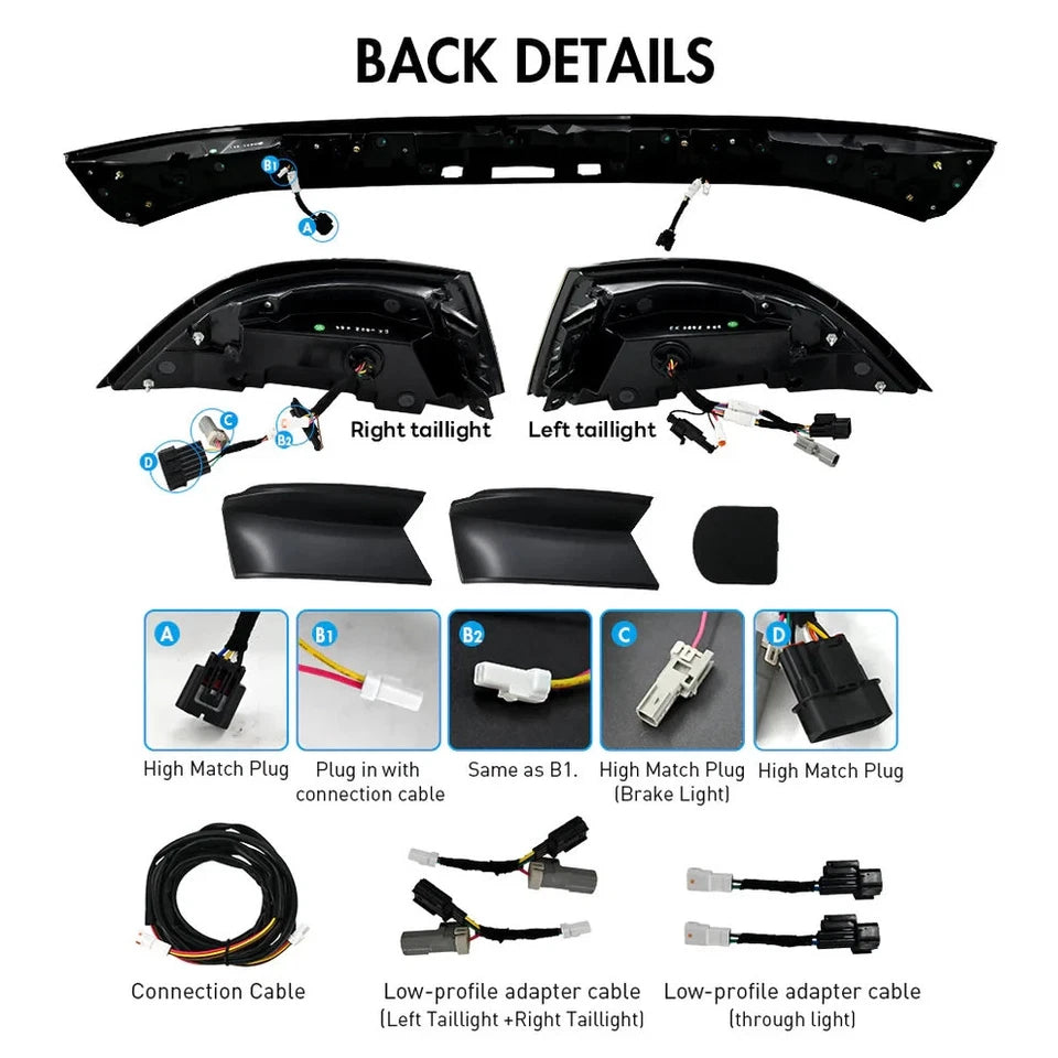 NTXGlow Smoked Red LED Tail Lights with Trunk Lamp (2023-2025 Honda Accord)