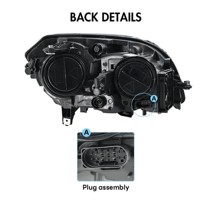 NTXGlow LED Headlights (2013-2015 Mercedes-Benz GLK350, GLK250)