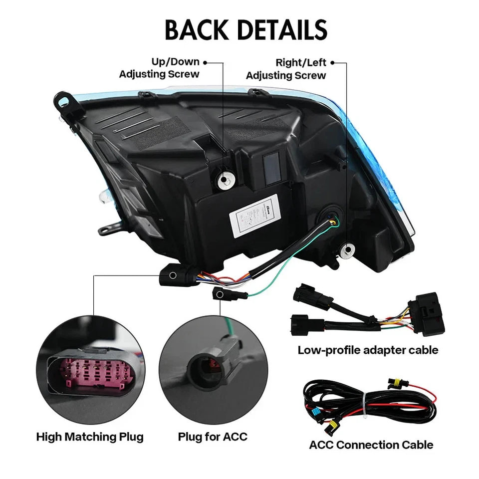 NTXGlow LED Headlights (2009-18 Dodge RAM 1500 & 2013-18 RAM 2500)