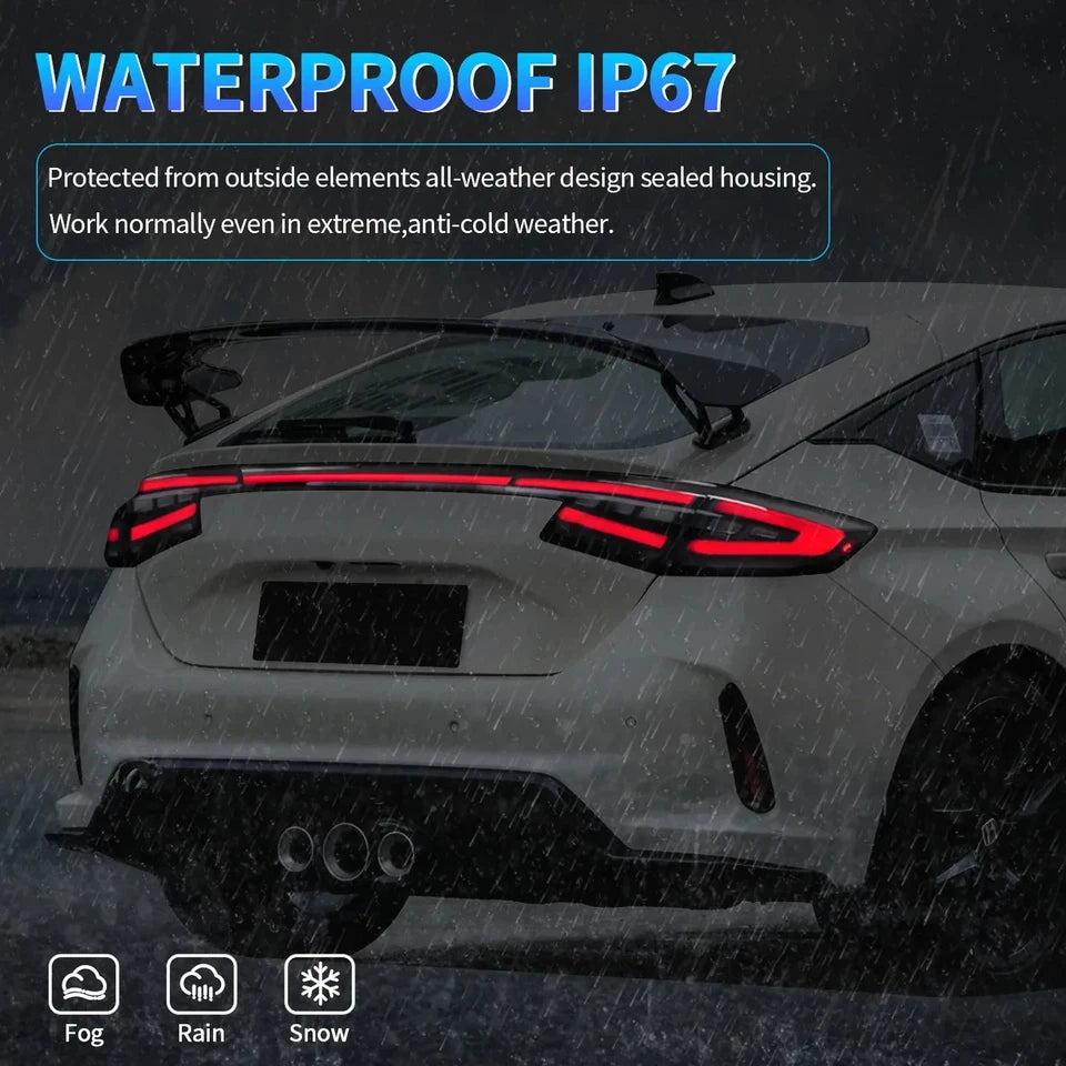 NTXGlow Smoke Red Tail Lights (2022-24 Honda Civic 11th Gen Hatchback & Type-R)