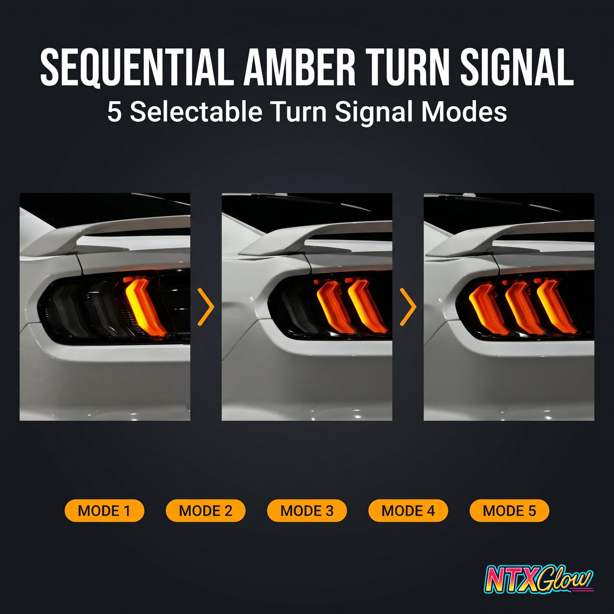 S550 Mustang plug and play RGB tail lights, in stock and ready to ship