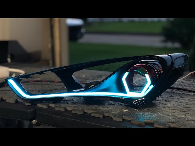2013 - 2016 Hyundai Genesis Coupe OEM Anzo Style LED Headlights