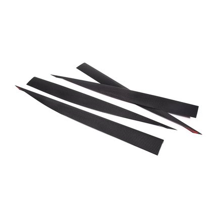 Carbon Fiber Side Skirt Trim Strip for Chevrolet Corvette C8 Stingray Coupe