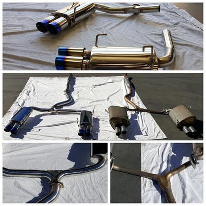 Tsudo Quad Burnt Tips Catback Exhaust WRX/STI 2012-2021 4dr FA20F