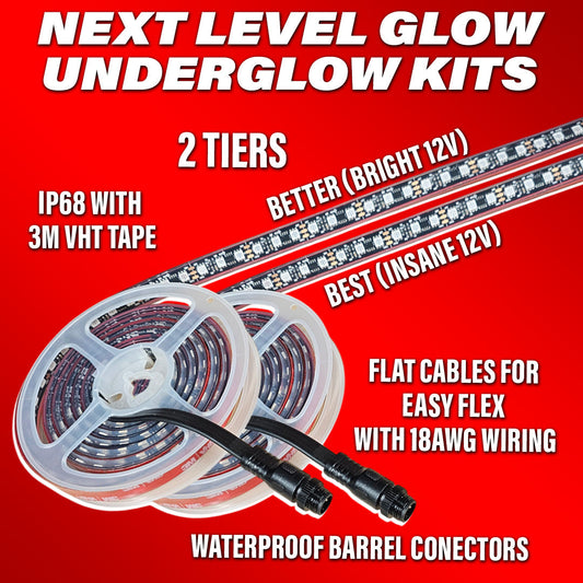 Next Level Glow "Better" Underglow Kit (No Controller)