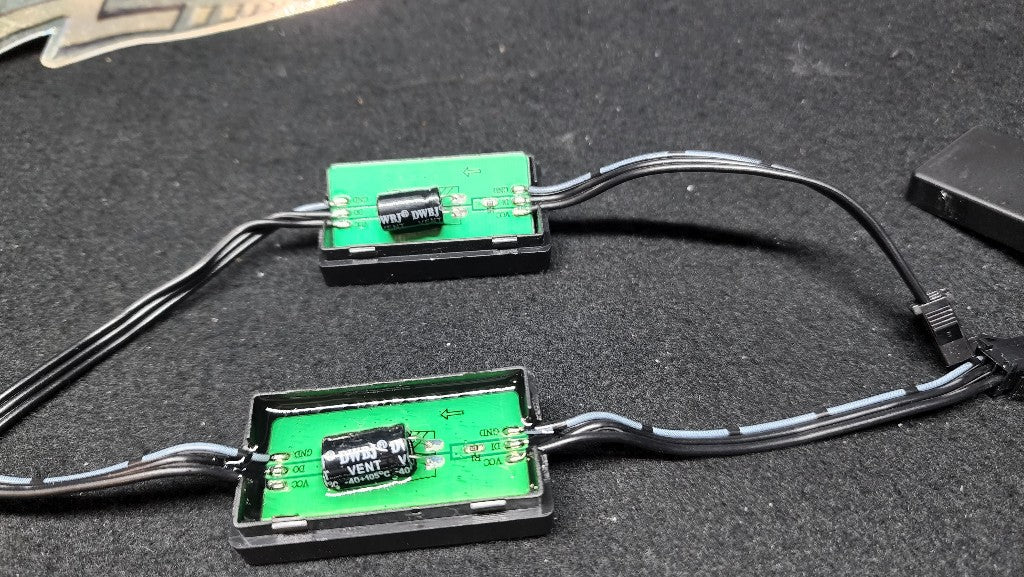 Surge suppressors for addressable LEDs