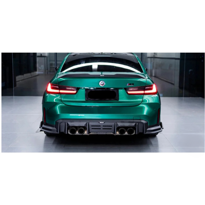 Carbon Fiber V2 Rear Diffuser & Canards for BMW G80 M3