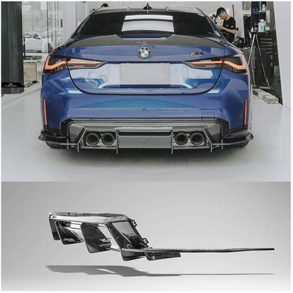 Prepreg Carbon Fiber FD Style Rear Diffuser for BMW G80 M3 G82 M4