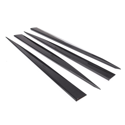 Carbon Fiber Side Skirt Trim Strip for Chevrolet Corvette C8 Stingray Coupe