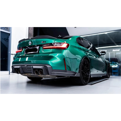 Carbon Fiber V2 Rear Diffuser & Canards for BMW G80 M3