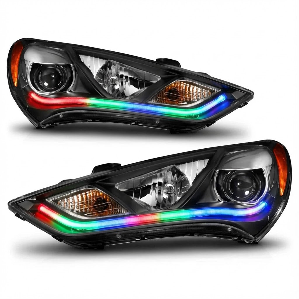 NTXGLOW RGB headlights (2013 - 2016 hyundai genesis coupe bk2)