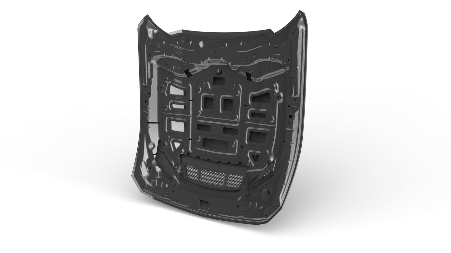 2024-2025 Mustang S650 Type-LM Carbon Fiber Double Sided Hood