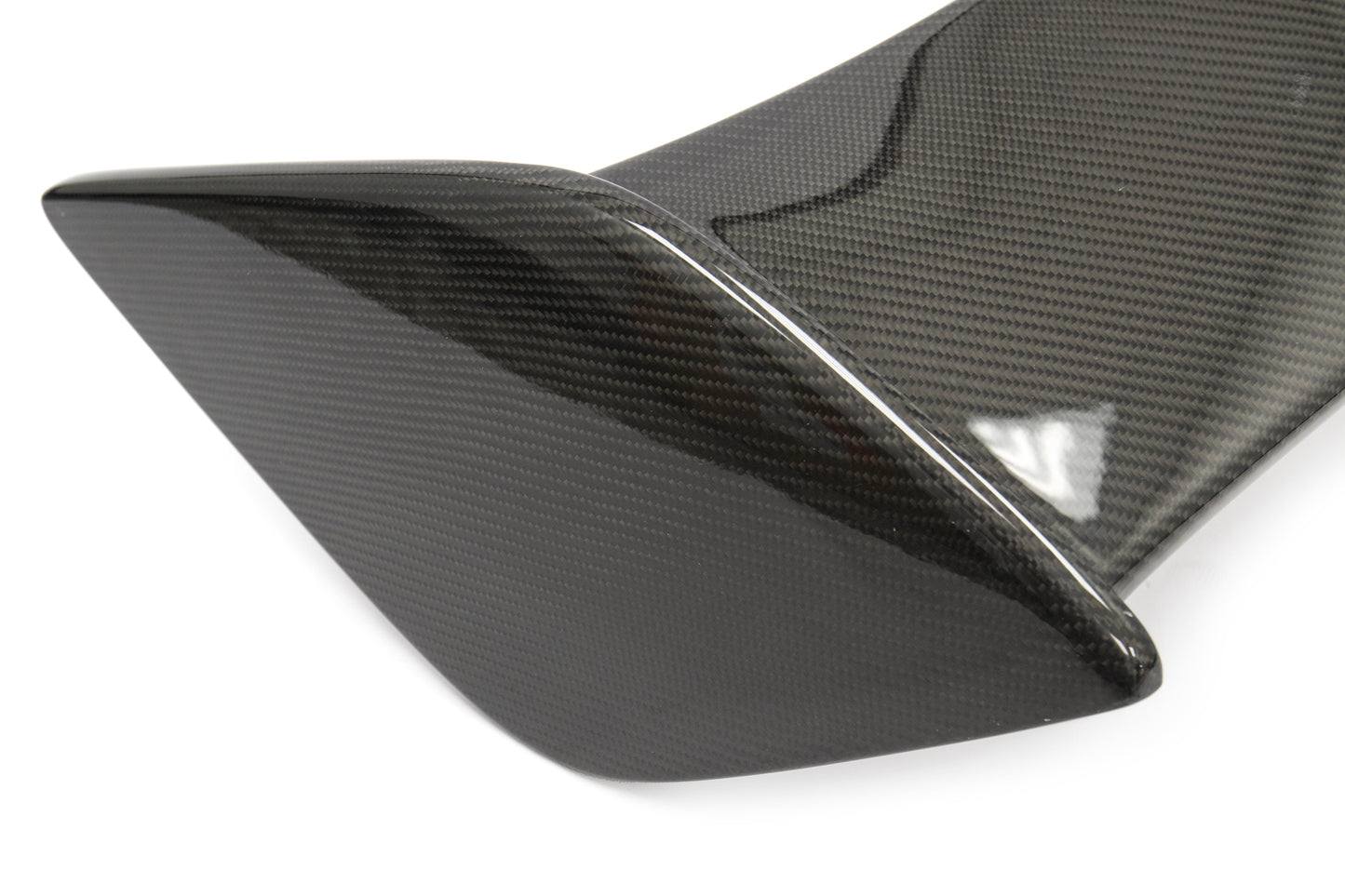 OLM Silverline Carbon Fiber OEM S Style Spoiler with Black Bases - 2015+ WRX / 2015+ STI