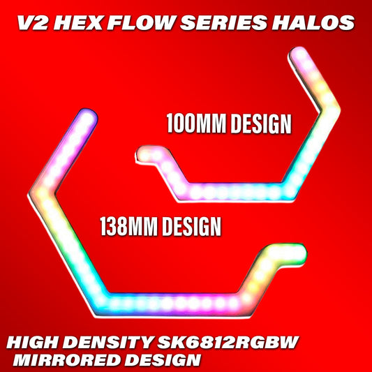 V2 Flow Series Hex Halos Rgbw