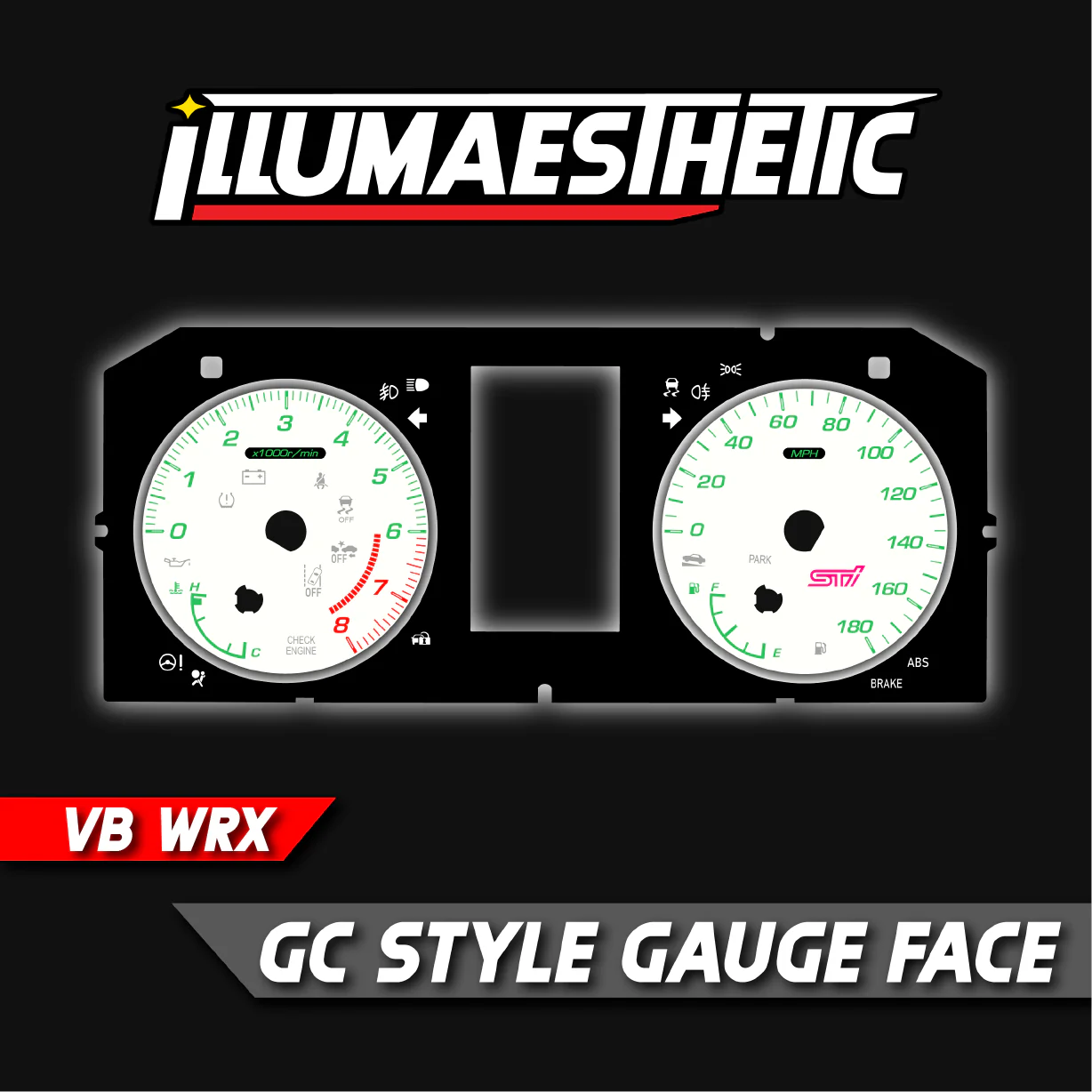 ILLUMAESTHETIC SUBARU WRX (VB 2022+) - GAUGE FACES