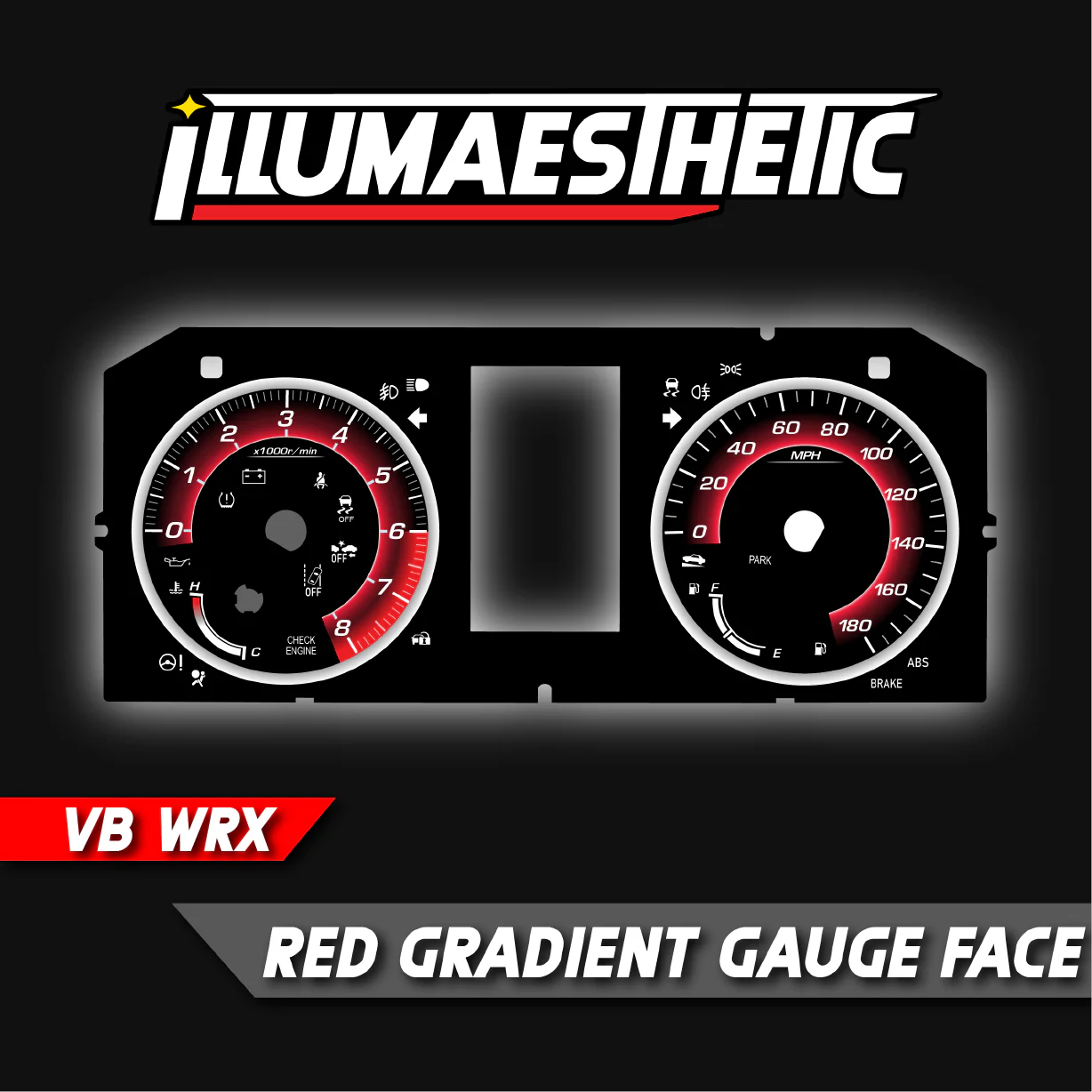 ILLUMAESTHETIC SUBARU WRX (VB 2022+) - GAUGE FACES