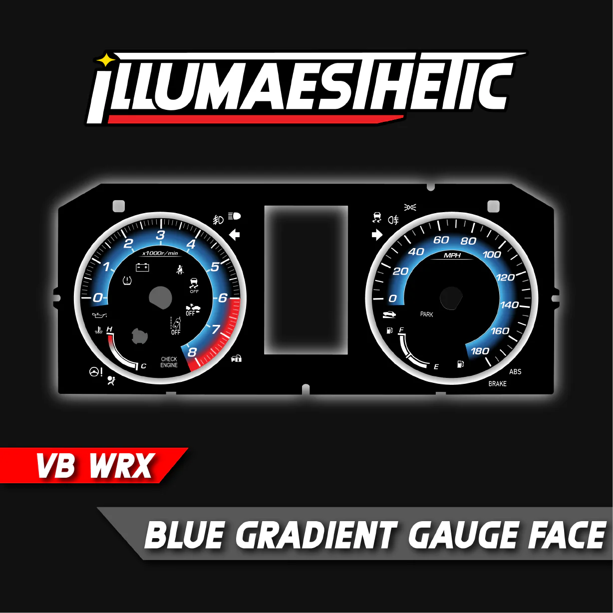 ILLUMAESTHETIC SUBARU WRX (VB 2022+) - GAUGE FACES