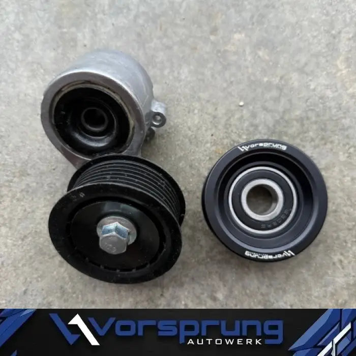 Billet Aluminum Supercharger Tensioner Pulley Upgrade, Audi Supercharged EA837 3.0T
