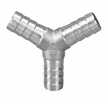 Billet Y 3-way Fitting 3/4″ Barb Hose