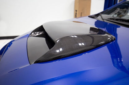 OLM Oversized Carbon Fiber Hood Scoop - 2015+ WRX / STI