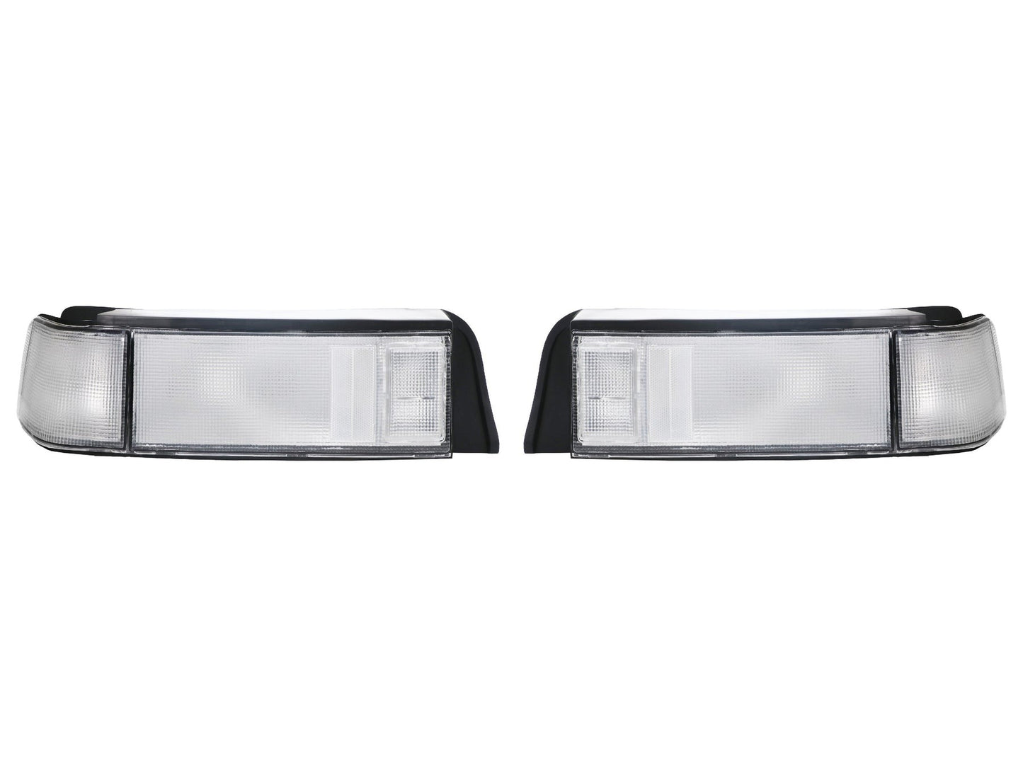 1988-1991 Honda Civic 3D Hatch Si JDM SiR Style ALL CLEAR 3PC Tail Light + Civic Decal - Made by DEPO