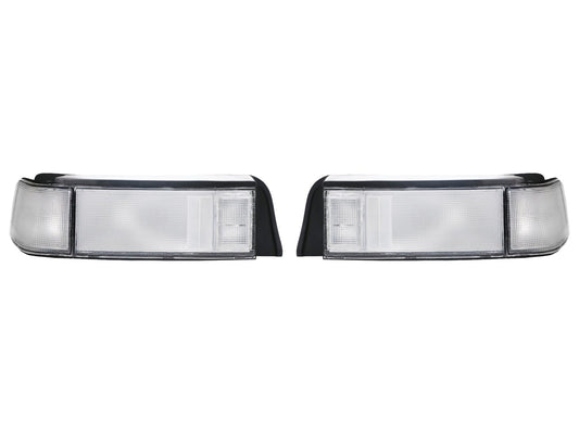 1988-1991 Honda Civic 3D Hatch Si JDM SiR Style ALL CLEAR 3PC Tail Light + Civic Decal - Made by DEPO
