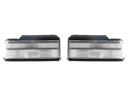 1990-1991 Honda Civic 4d Sedan Jdm Sir Style Clear Tail Light Black Center Panel Wrap Made By Unique Racing