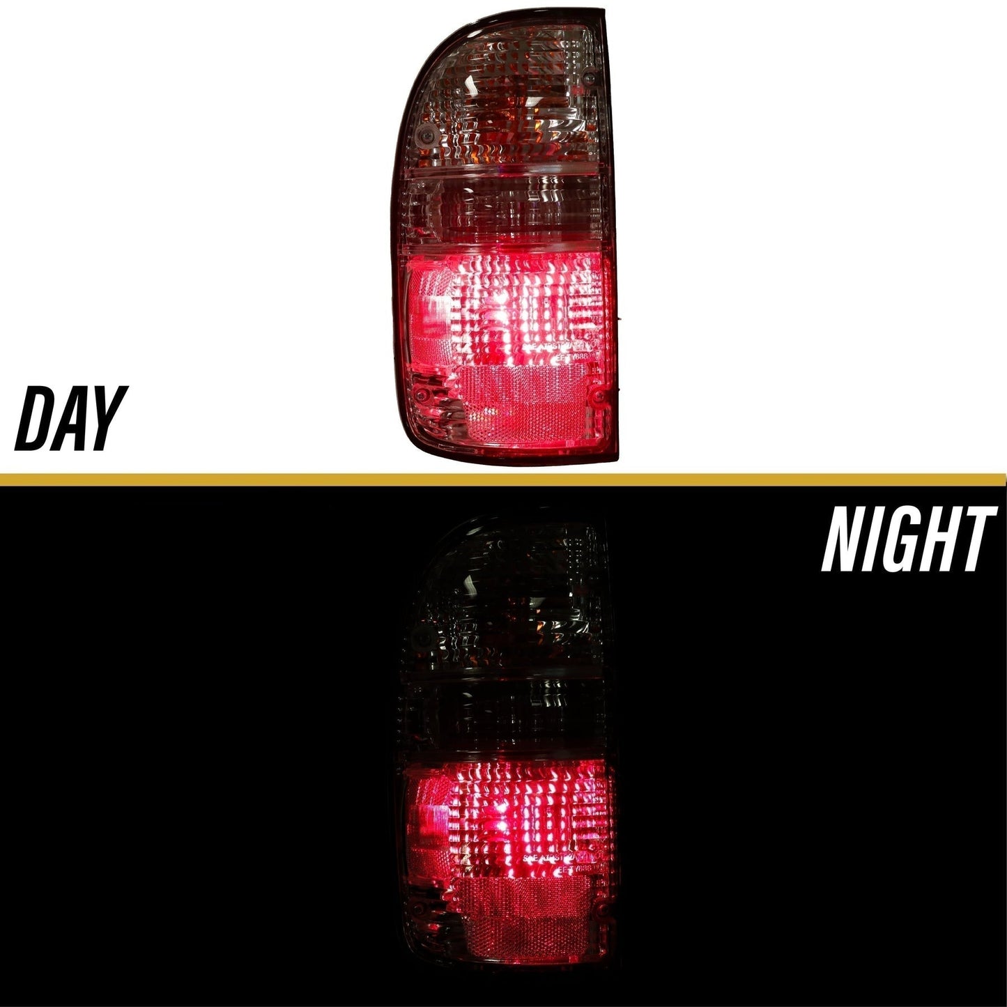 1995-2004 Toyota Tacoma All Clear Lens Tail Lights