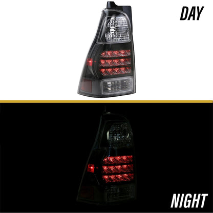 2003-2009 Toyota 4runner Trd Blacksmoke Reflector LED Rear Tail Lights Made By Unique Style Racing