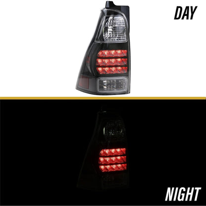 2003-2009 Toyota 4runner Trd Blacksmoke Reflector LED Rear Tail Lights Made By Unique Style Racing
