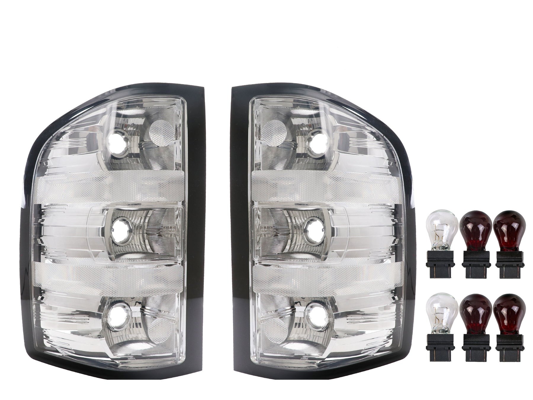 2007-2014 Chevy Silverado Pickup / 2007-2013 GMC Sierra Truck All clear  Tail Lights - Made by DEPO