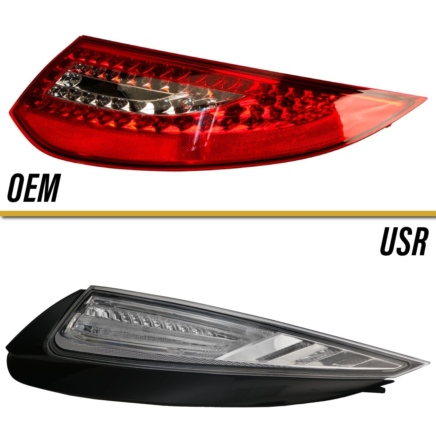 2009-2012 Porsche 911 / Carrera 997 LED Light Bar All Clear Tail Light -  Made by DEPO