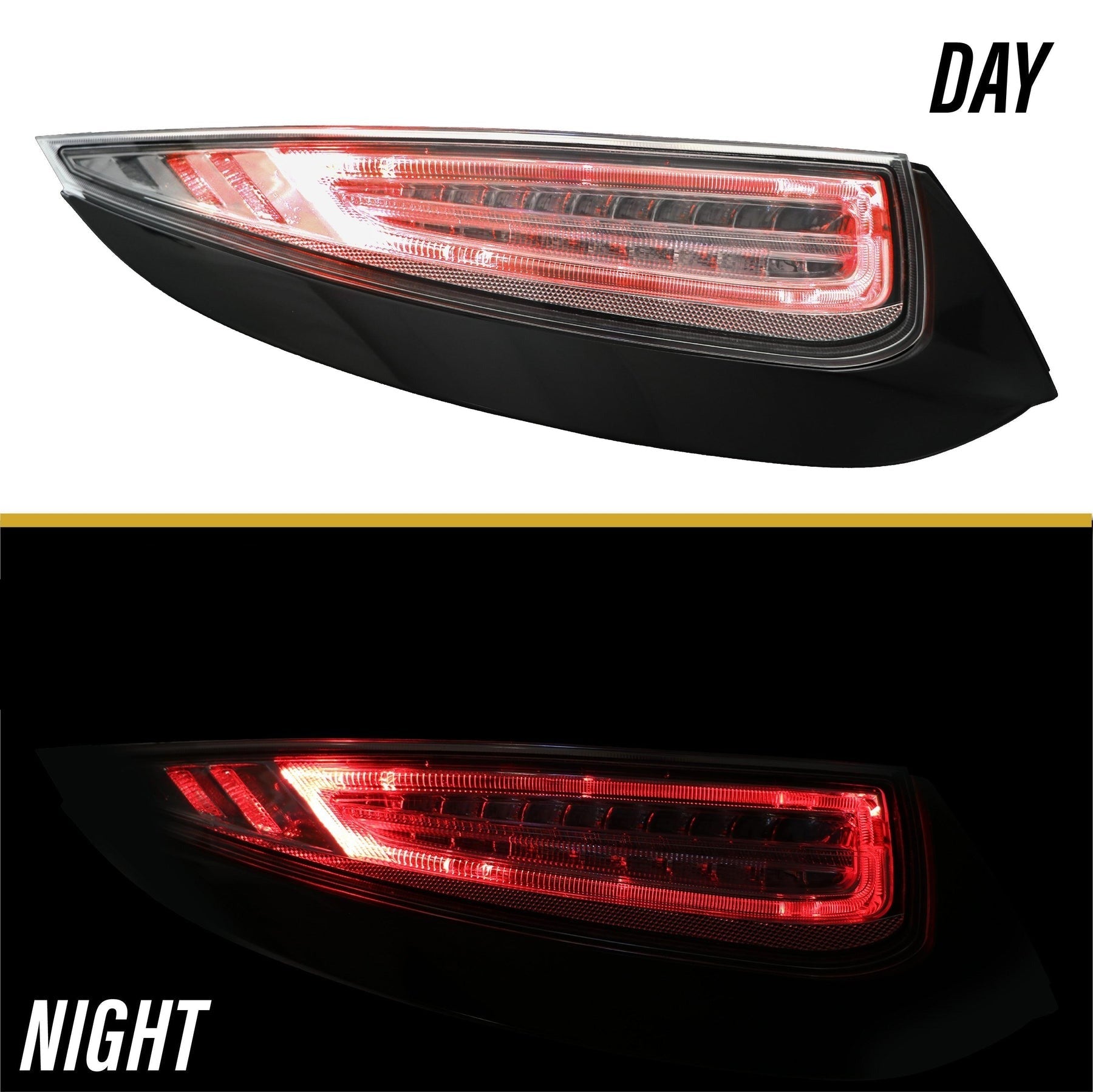 2009-2012 Porsche 911 / Carrera 997 LED Light Bar All Clear Tail Light -  Made by DEPO