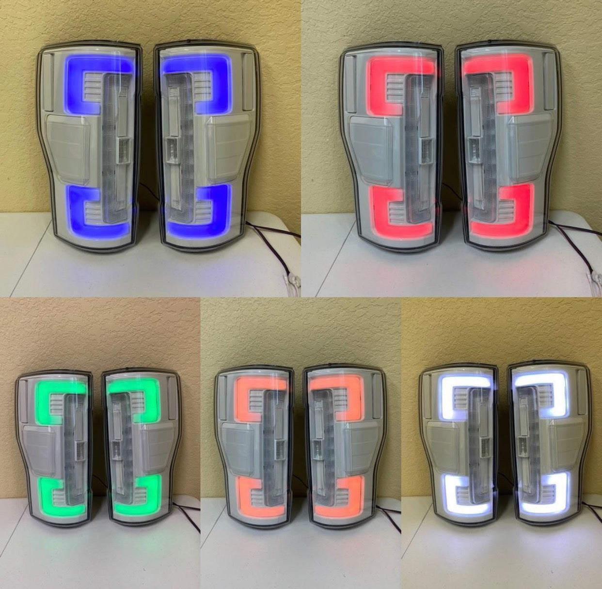 2017-2019 Ford Superduty Recon LED Painted Taillights