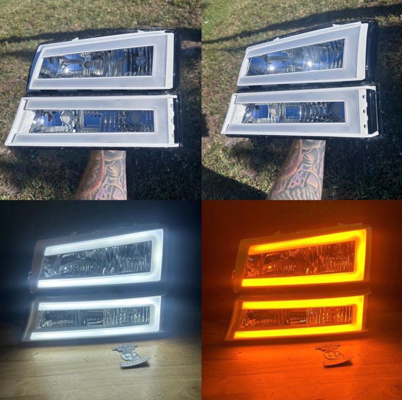 2003-2006 Chevy Cat Eye C Bar Headlights