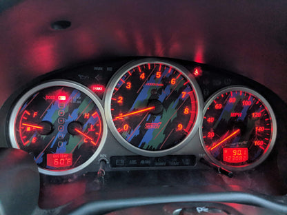Limited Preorder Illumaesthetic Subaru Gd Sti 0407 Hks Gauge Faces