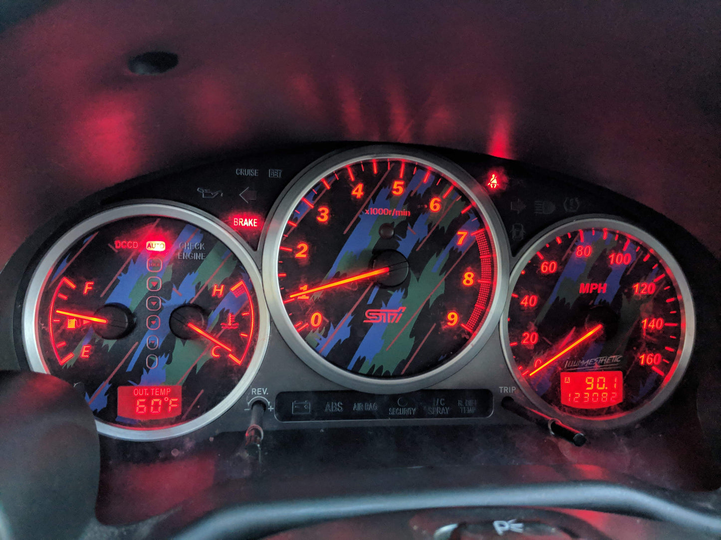 Illumaesthetic Subaru Impreza STi (GD) - Gauge Faces (04-07)