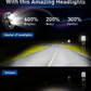HWSTAR 7 Inch Round LED Headlights 600% Brighter Anti Glare Headlights Compatible with Jeep Wrangler JK JKU TJ LJ Chevy Ford GMC Dodge Mazda Nissan Mack VW etc. DOT Approved H6024 Hi/Low Sealed Beam