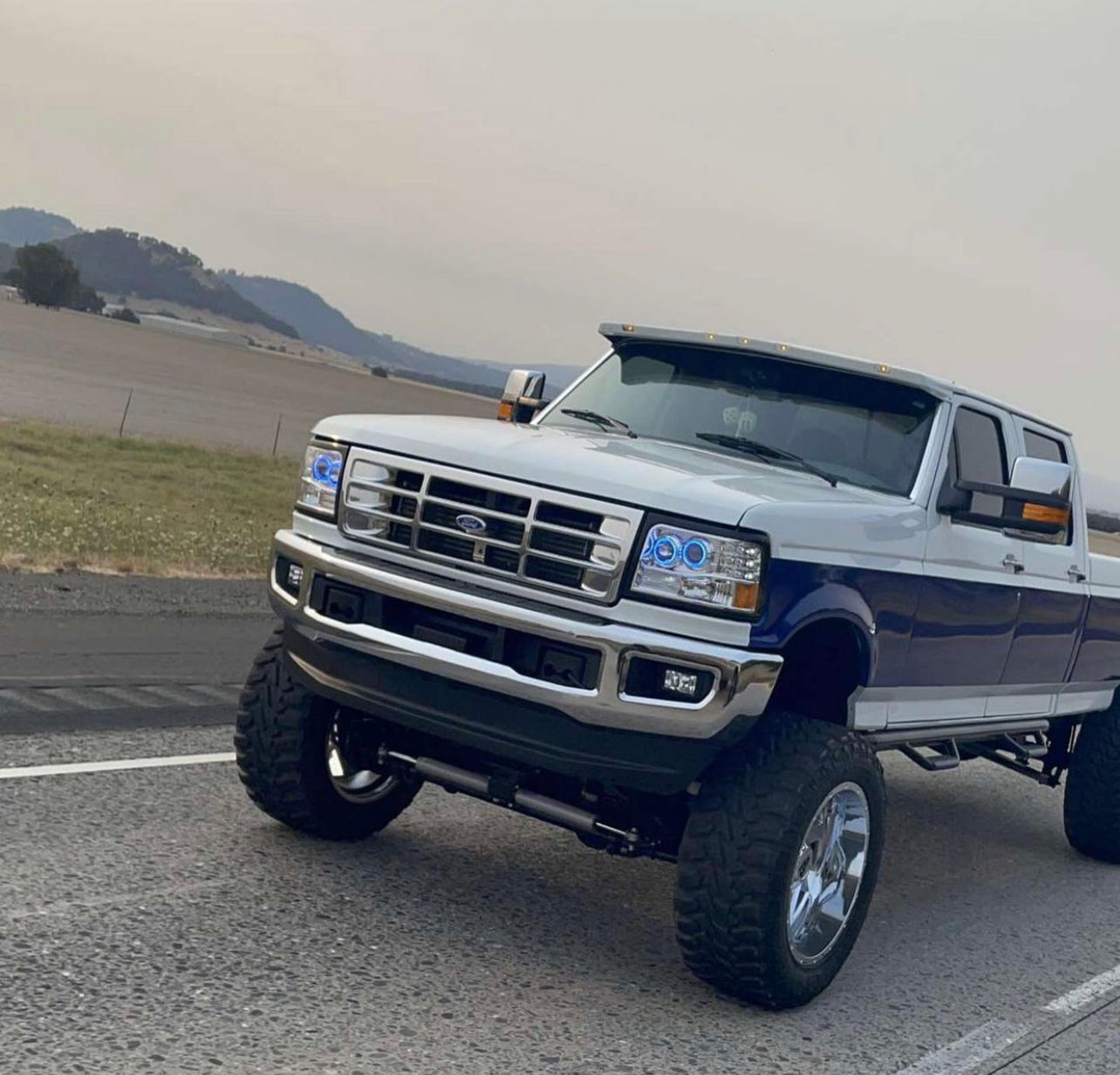 1992-1997 Ford Obs Headlights Double Halo