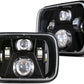 7x6 5x7 H6054 LED Headlights H6054 High Low Sealed Beam DOT 110W 8400lm Compatible with Jeep Cherokee XJ Wrangler YJ Comanche MJ GMC Savana Safari Ford Replacement Black