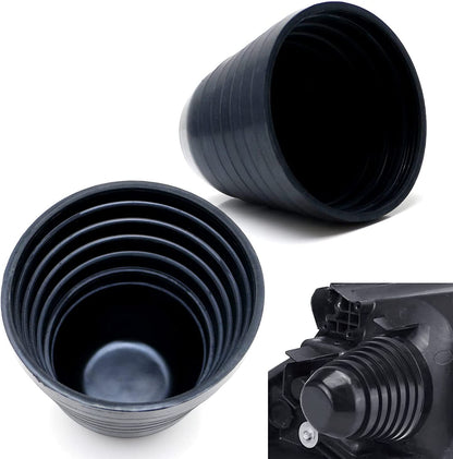 Ijdmtoy 2 Universal Sealed Rubber End Caps Compatible With Xenon Headlight Kit LED Bulbs Remodel Etc