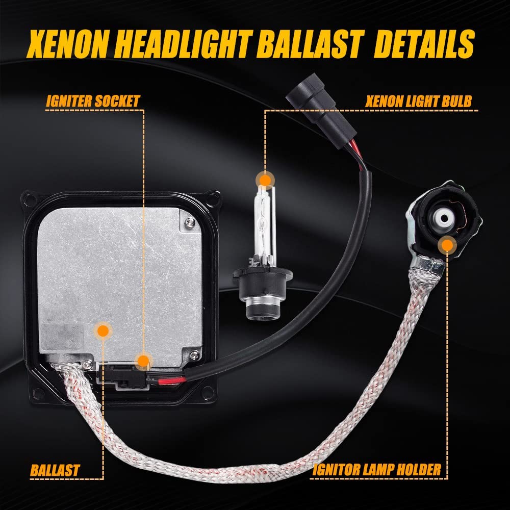 DDLT003 85967-52020 Xenon Ballast Control Unit with Igniter and D4S Bulb Module Compatible with Lexus GX460 and Toyota Avalon Prius, Replaces KDLT003 85967-53040, 85967-51040