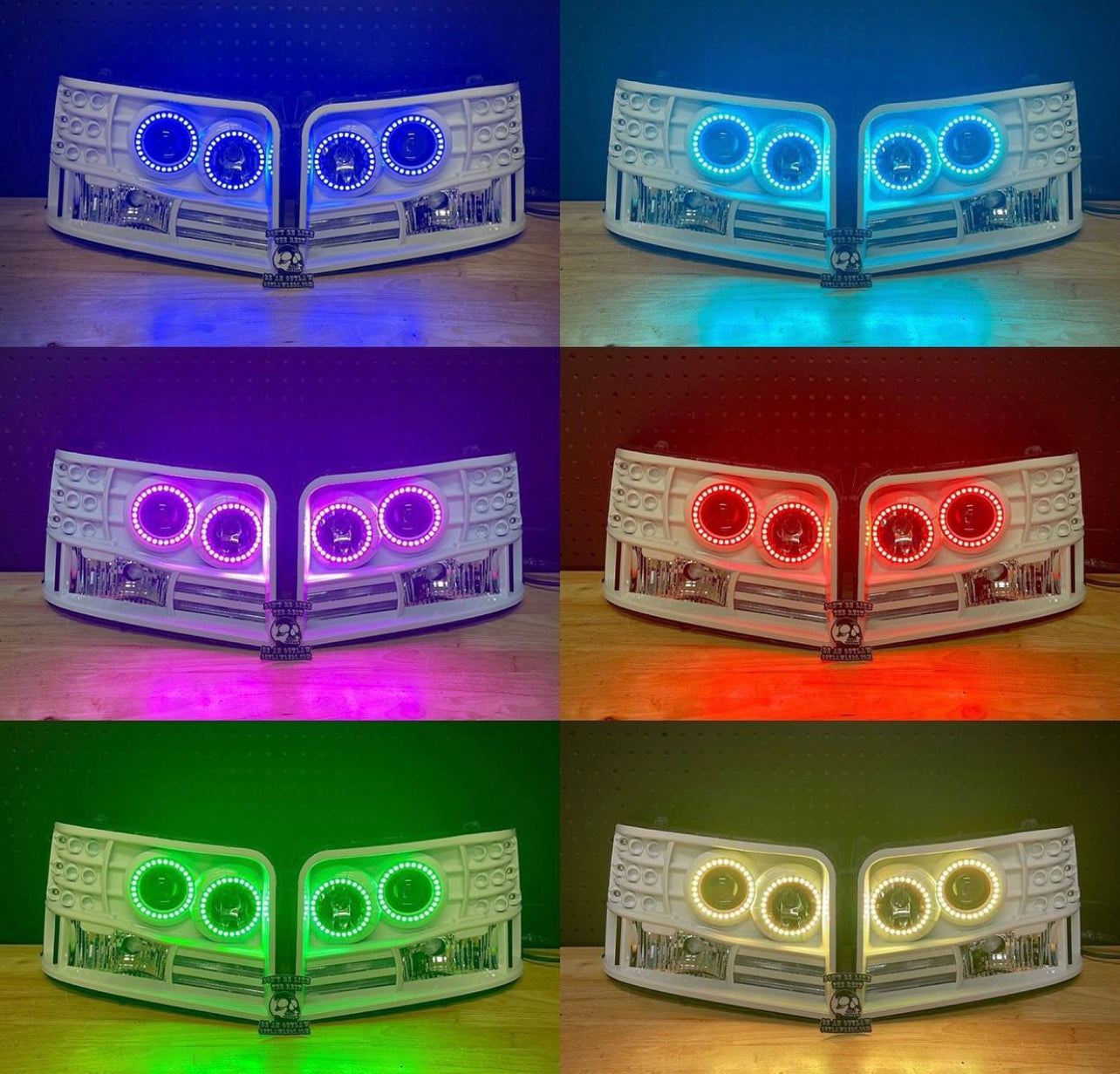 1992-1997 Ford Obs Headlights Double Halo